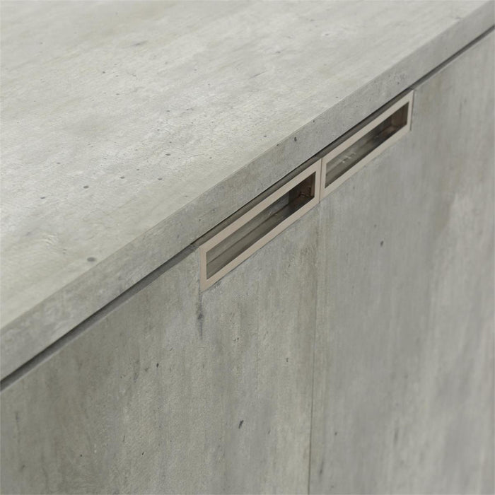 Emporia Grey Four-Door Credenza - Luxury Living Collection