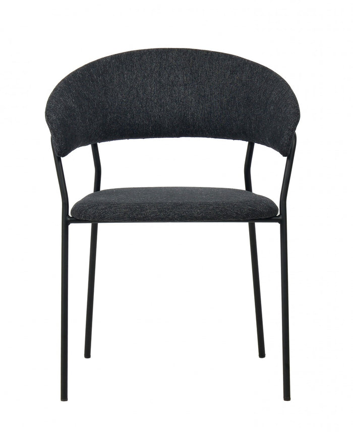 Cisco Modern Dark Grey Dining Chair (Set of 2)