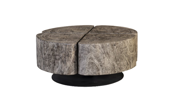 Clover Leaf Coffee Table (Gray Stone)