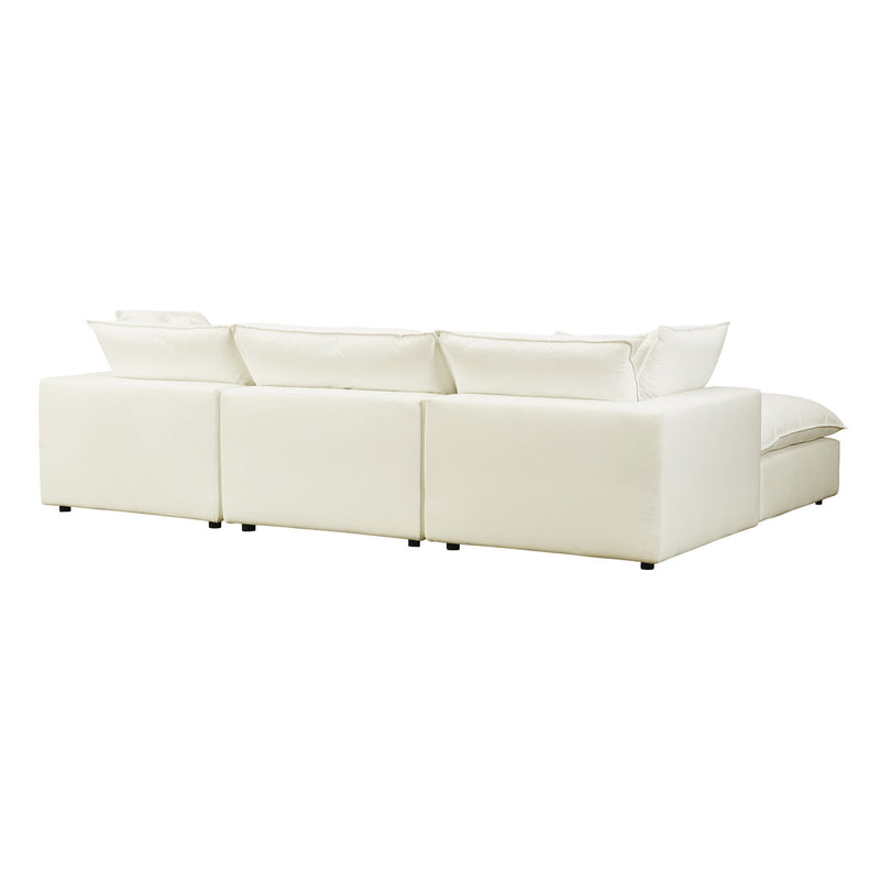 Carlie Natural Modular 4 Piece Sectional Sofa - Luxury Living Collection