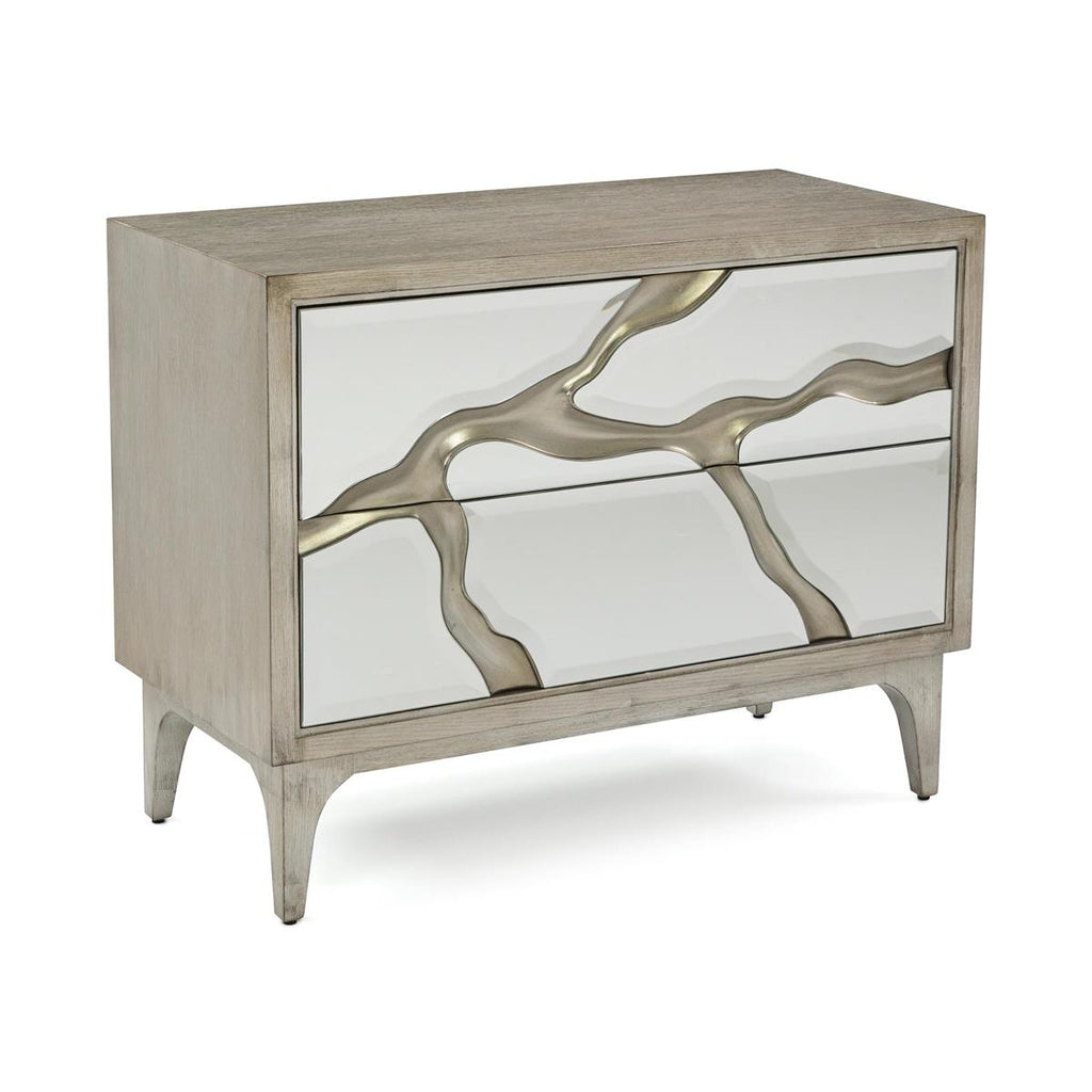 Mayan Two-Drawer Nightstand - Luxury Living Collection