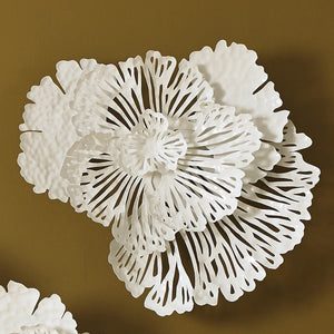 White Wall Flower Art