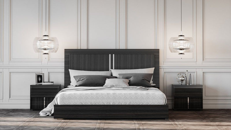 Vella Italian Modern Grey Bedroom Set