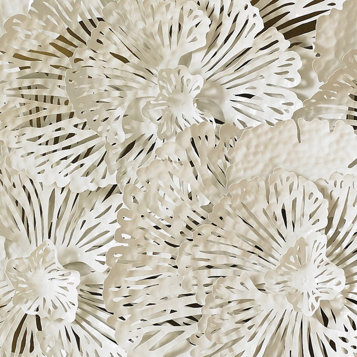 White Wall Flower Art
