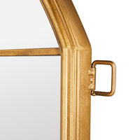 Kailey Gold Metal Frame Floor Mirror