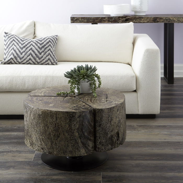 Clover Leaf Small Coffee Table (Gray Stone)