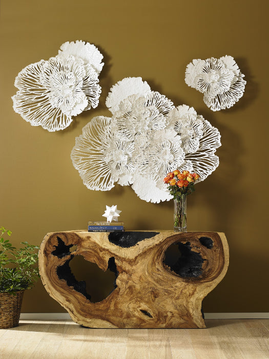 White Wall Flower Art