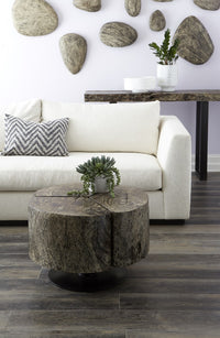 Clover Leaf Small Coffee Table (Gray Stone)