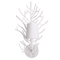 Coral White Twig Sconce