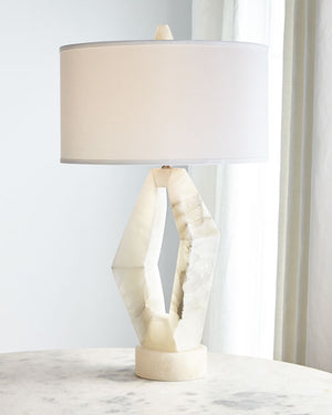 Ida Abstract Alabaster Table Lamp - Luxury Living Collection