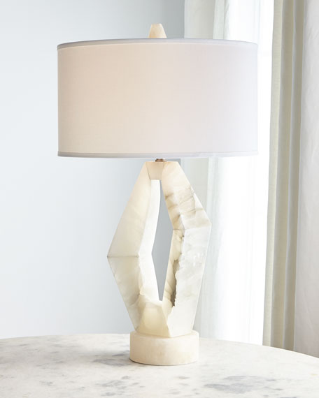 Ida Abstract Alabaster Table Lamp - Luxury Living Collection