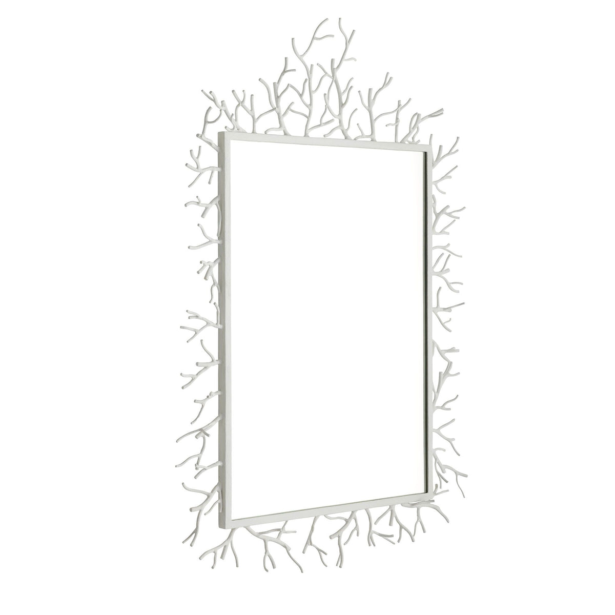 Coral White Twig Mirror