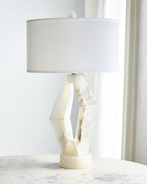 Ida Abstract Alabaster Table Lamp - Luxury Living Collection