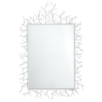 Coral White Twig Mirror