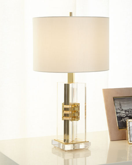 Naja Small Brass and Acrylic Table Lamp - Luxury Living Collection