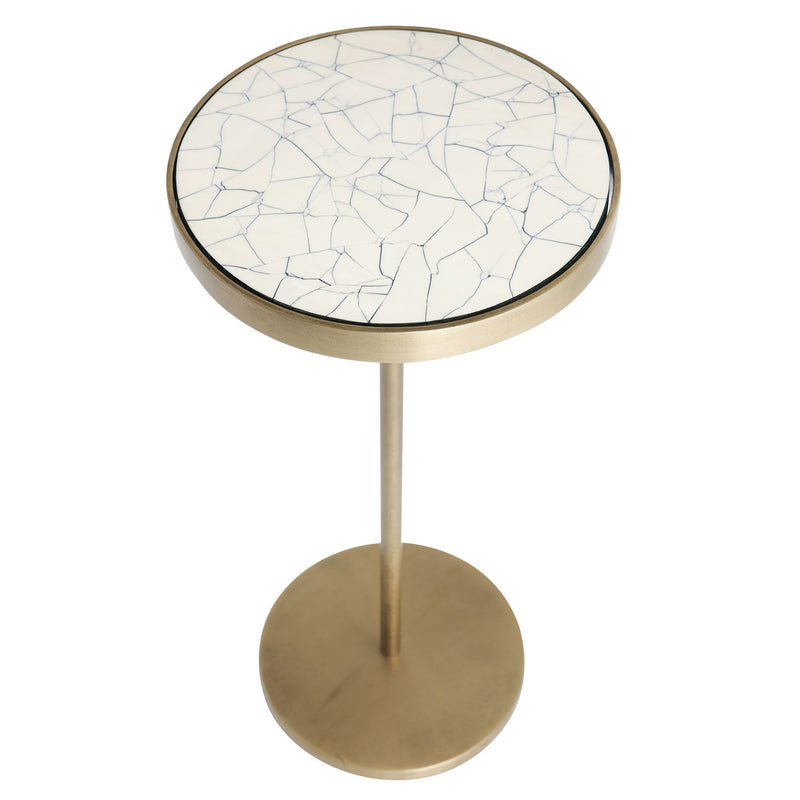 Grove Antique Brass Small Accent Table