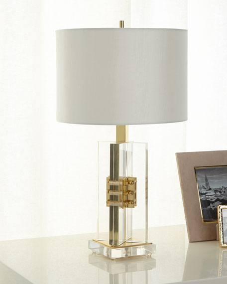Naja Small Brass and Acrylic Table Lamp - Luxury Living Collection