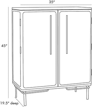 Aayan Ebony Cabinet