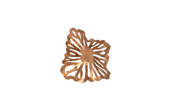 Copper Wall Flower Art