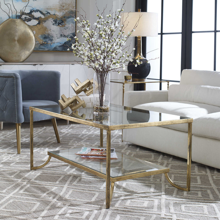 Azra Gold Coffee Table