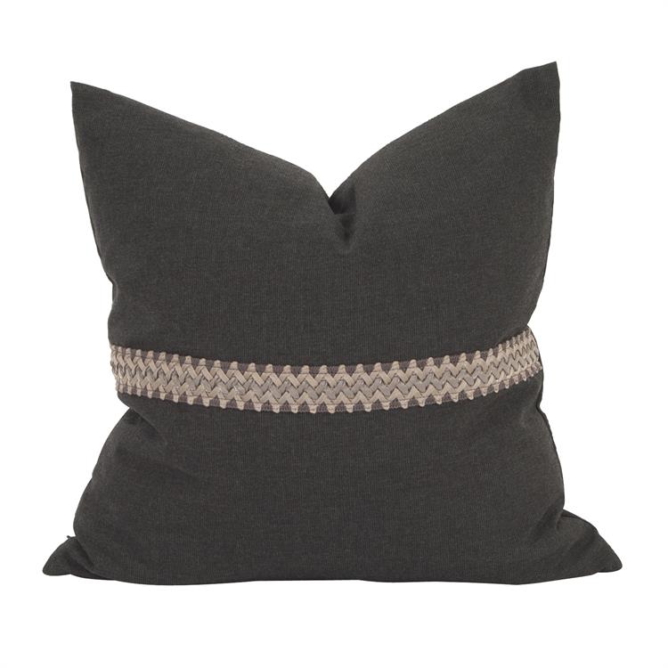 Aubriella Pillow With Deco Trim - Down Insert