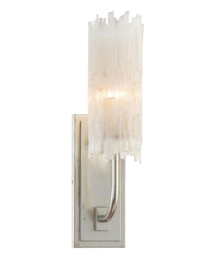Aubrey Natural Selenite Single-Light Wall Sconce - Luxury Living Collection