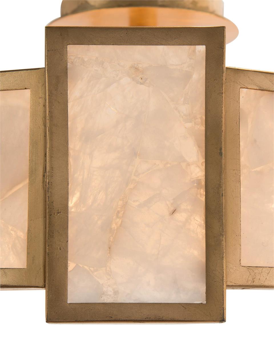 Kaelie Calcite Panel Six-Light Semi-Flush - Luxury Living Collection