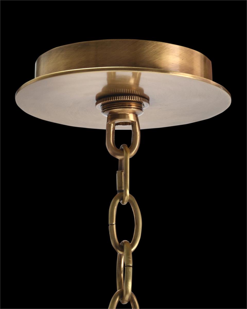 Hape Acrylic and Brass Six-Light Chandelier - Luxury Living Collection