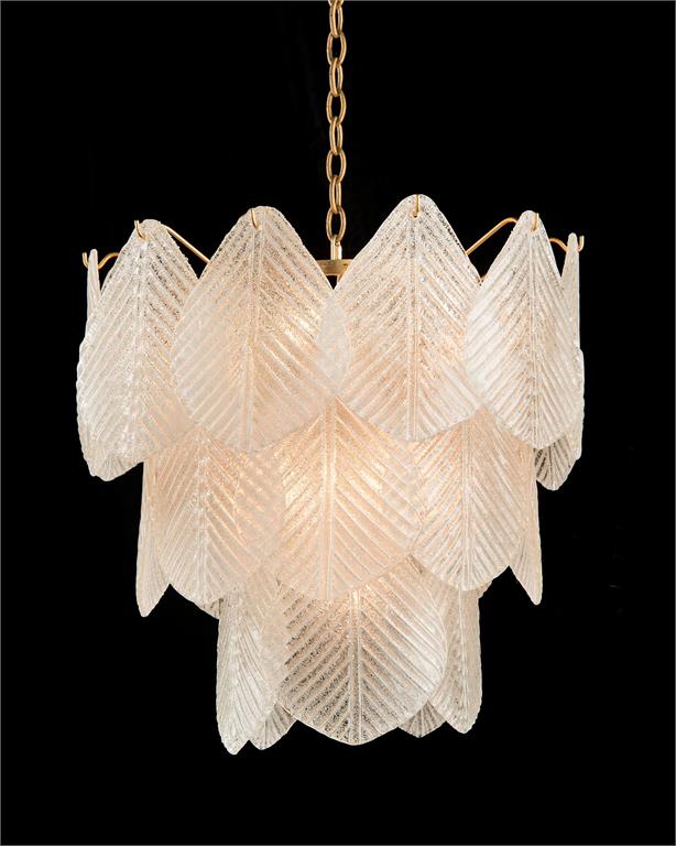 Esmé Frosted Glass Nine-Light Chandelier - Luxury Living Collection