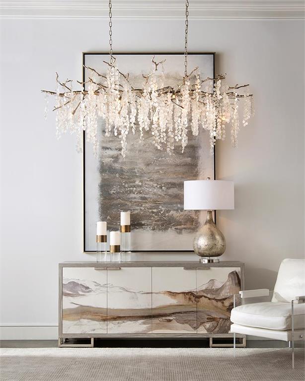 Willow Fifteen-Light Glass Chandelier - Luxury Living Collection