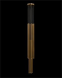 Kimia Eleven-Droplight Brass Chandelier - Luxury Living Collection