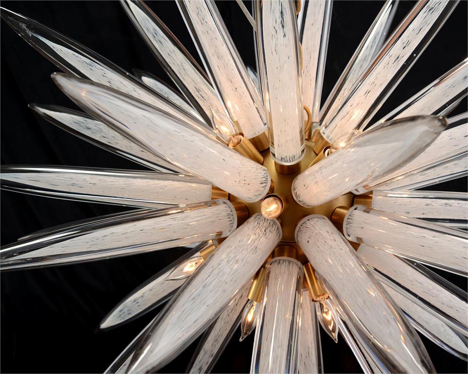 Dante Handblown Glass Sphere Sixteen-Light Pendant - Luxury Living Collection