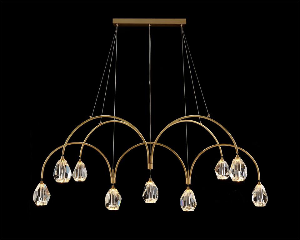 Stourton Cut Crystal Nine-Light Chandelier - Luxury Living Collection
