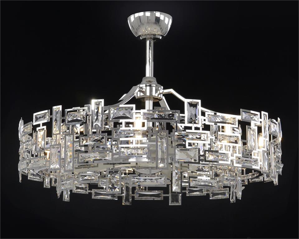 Kaz Eight-Light Fandelier - Luxury Living Collection