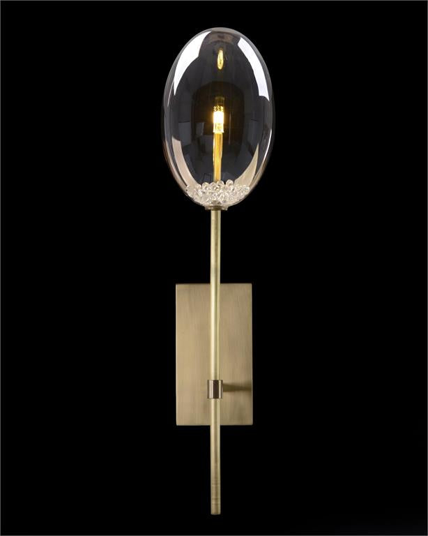 Skya Glass Globe Single-Light Wall Sconce - Luxury Living Collection