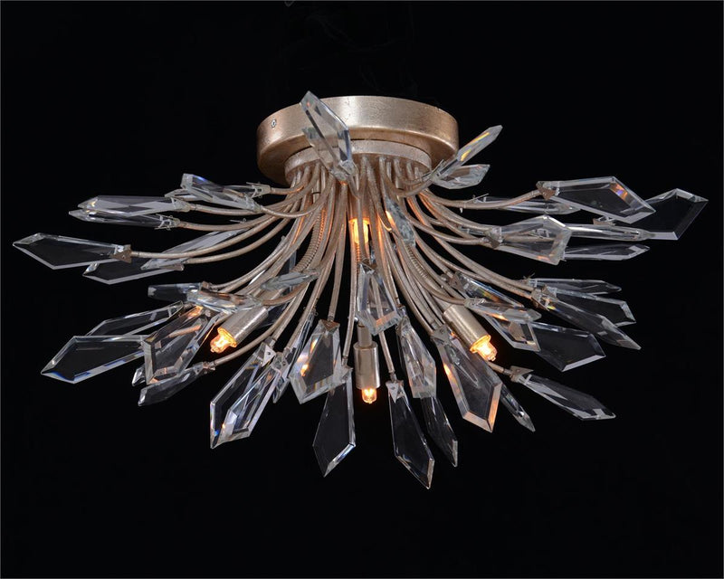 Bello Four Light Cut Crystal Flush Mount - Luxury Living Collection