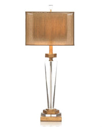 Lilliana Crystal and Antique Brass Table Lamp - Luxury Living Collection