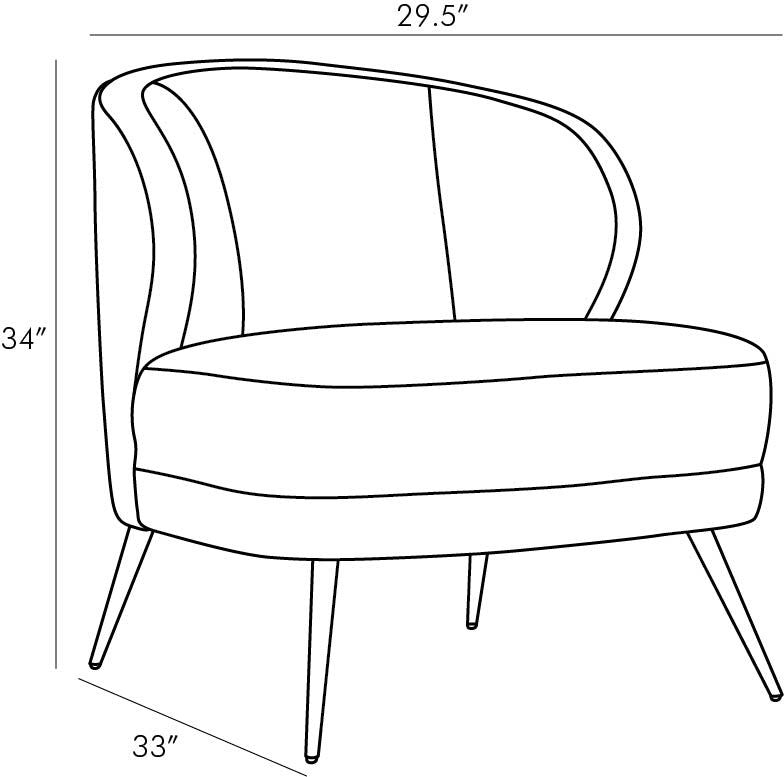 Agustin Marigold Velvet Chair