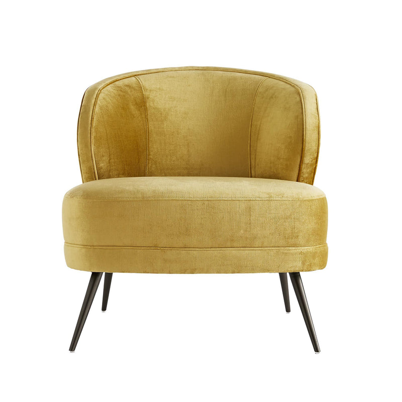 Agustin Marigold Velvet Chair