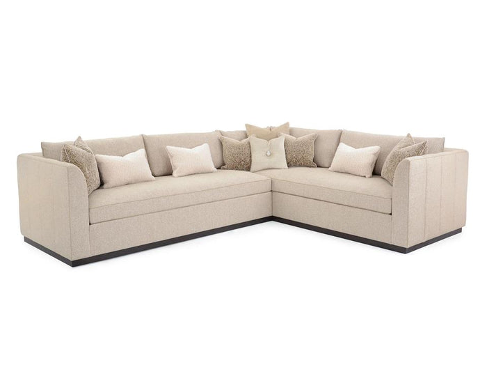 Avenue Espresso L-Sectional (Left-Facing Side Long) - Luxury Living Collection