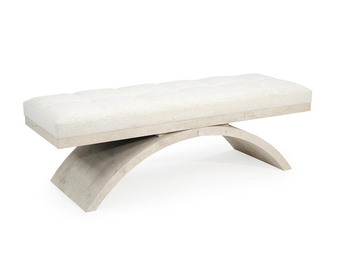 Ryann Tiza Gesso Bench - Luxury Living Collection