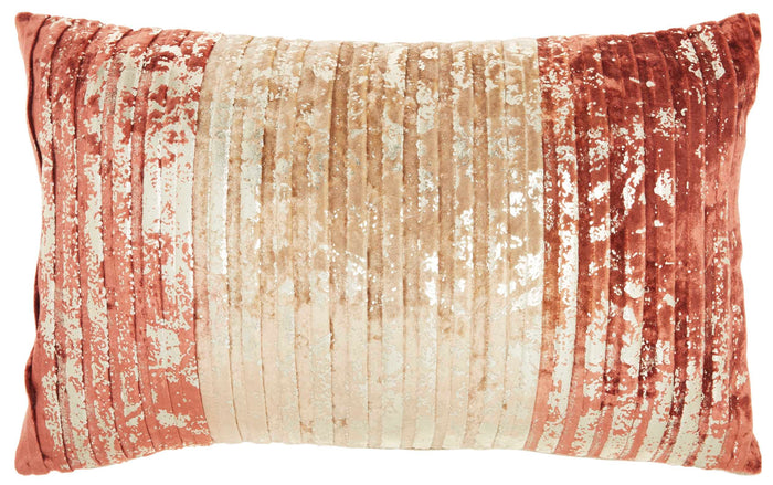 Apolline 12" x 20" Rose Gold Throw Pillow - Elegance Collection