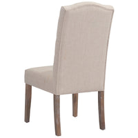 Alessia Beige Fabric Side Chairs (Set of 2)