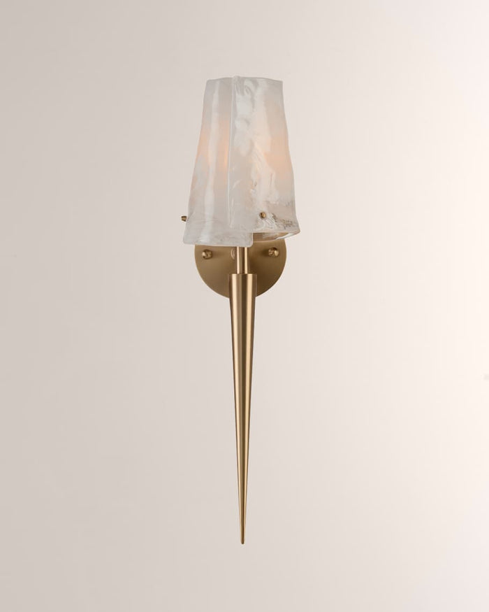 Amiah Coffee Bronze Torch Sconce - Luxury Living Collection