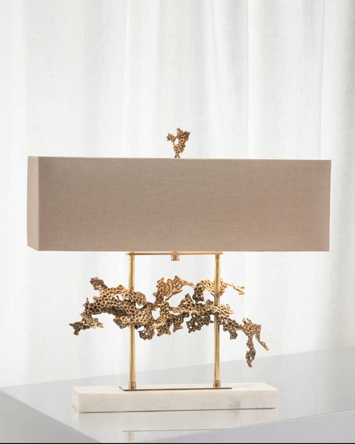 Evy Sculpted Aperture Table Lamp - Luxury Living Collection