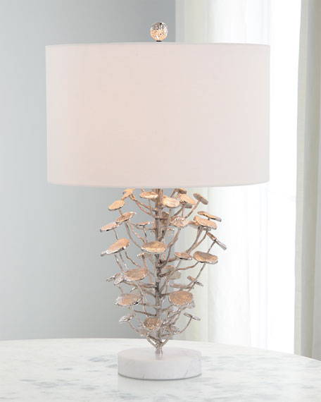 Garian Short Nickel-Plated Table Lamp - Luxury Living Collection