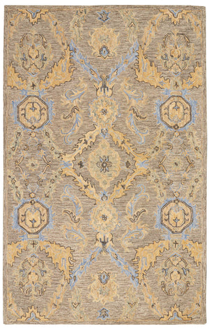 Ariadna Taupe/Blue Rug - Elegance Collection