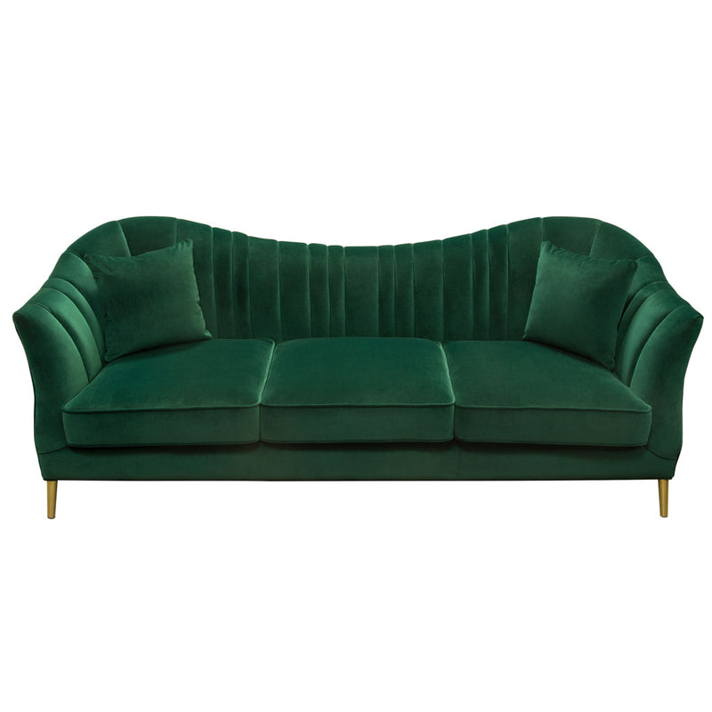 Envy Emerald Green Velvet Sofa - Luxury Living Collection