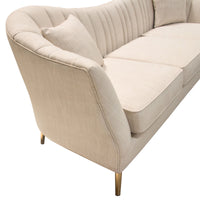 Envy Sand Linen Fabric Sofa - Luxury Living Collection