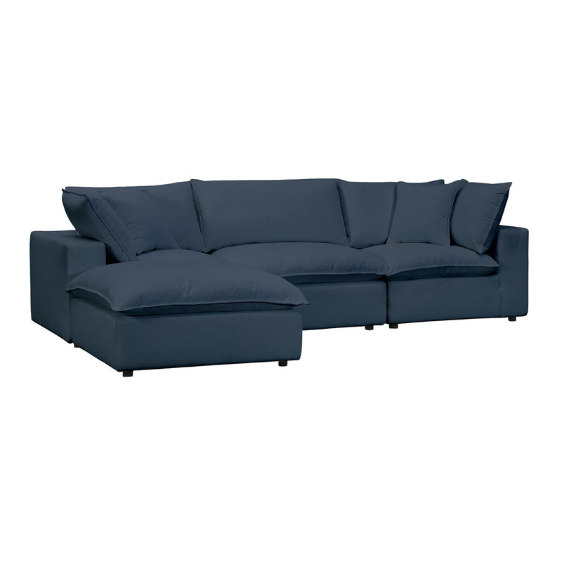 Carlie Navy Modular 4 Piece Sectional Sofa - Luxury Living Collection